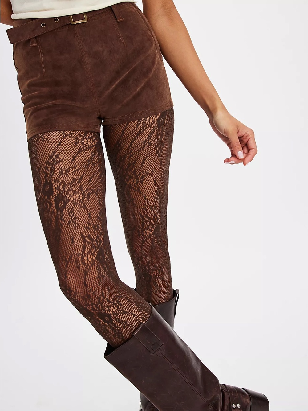 Free People Rosa Lace Tights